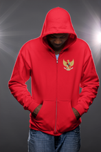 Load image into Gallery viewer, Indonesian Garuda Zip Hoodie