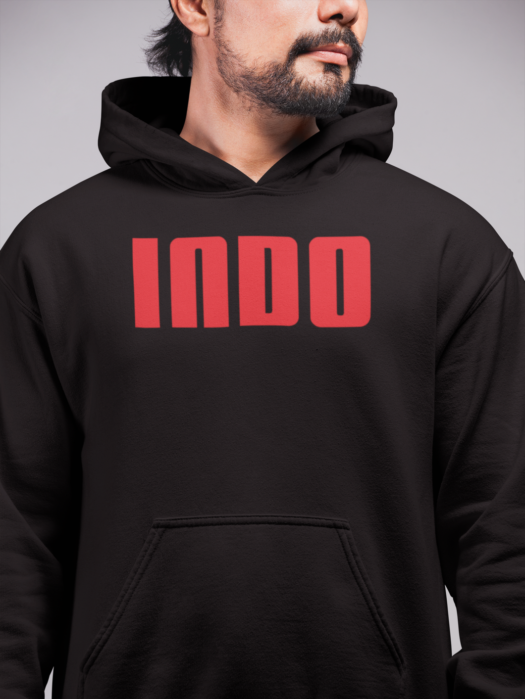 Bold Red Indo Hoodie