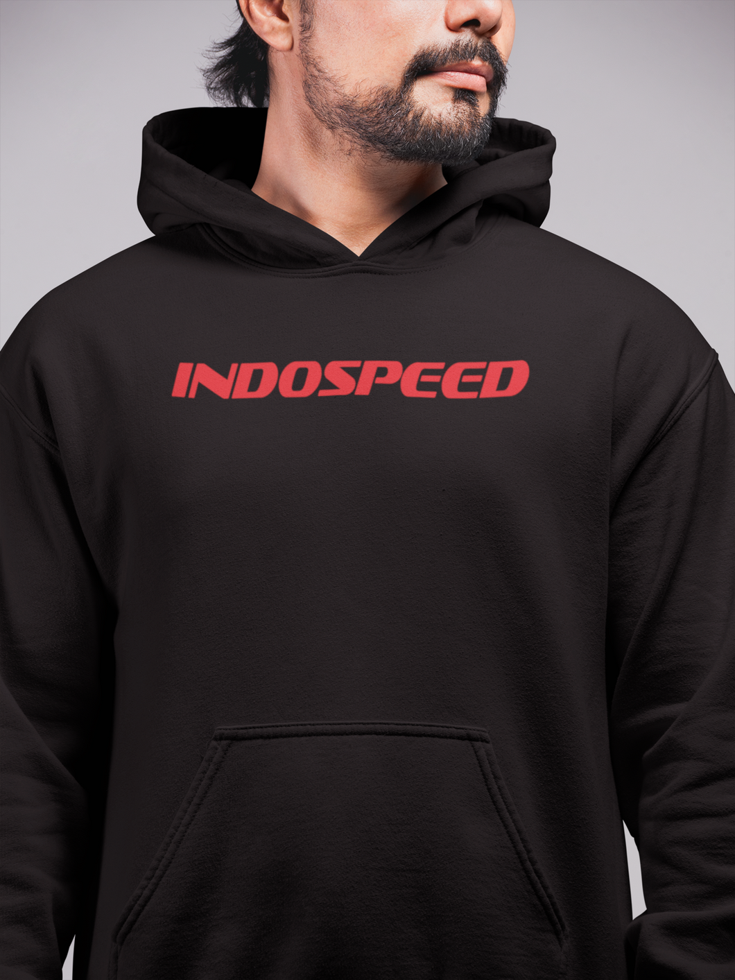 Indospeed Hoodie Red Logo