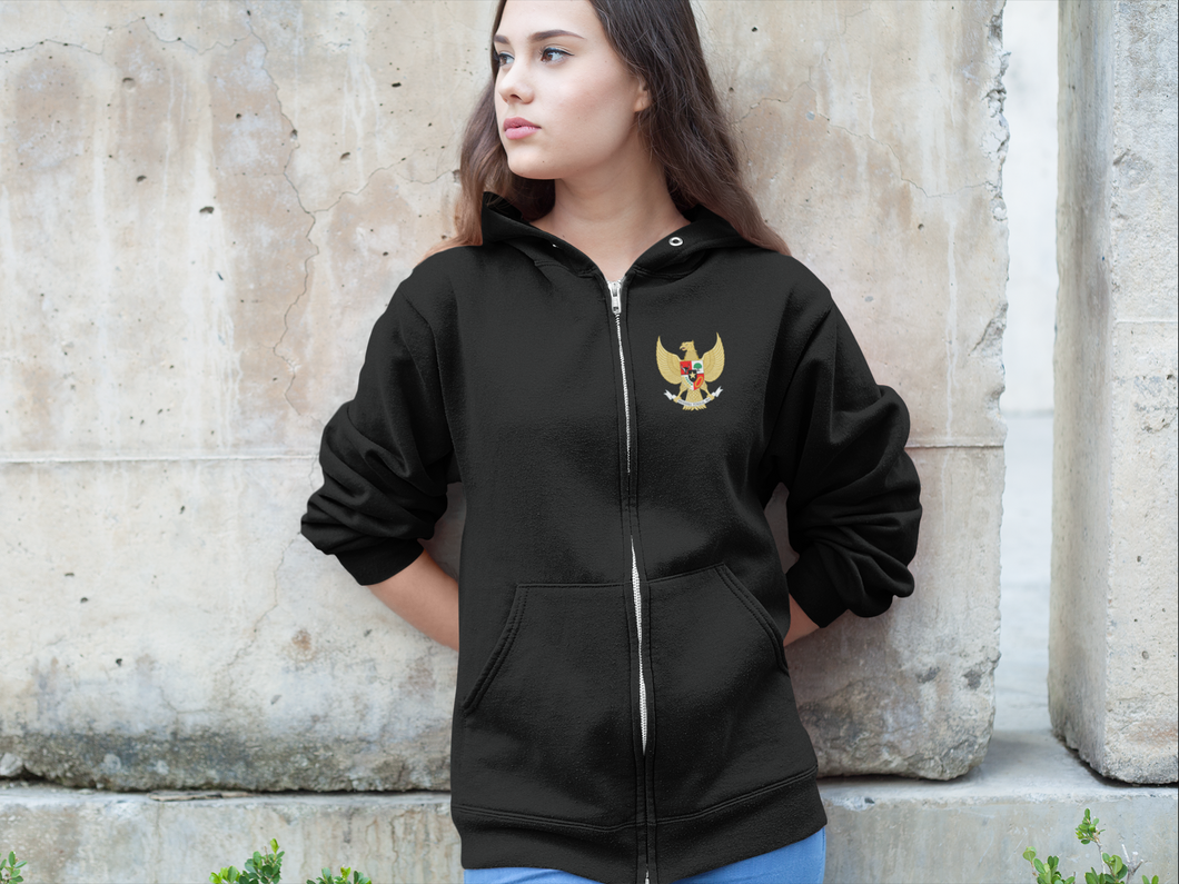 Indonesian Garuda Zip Hoodie